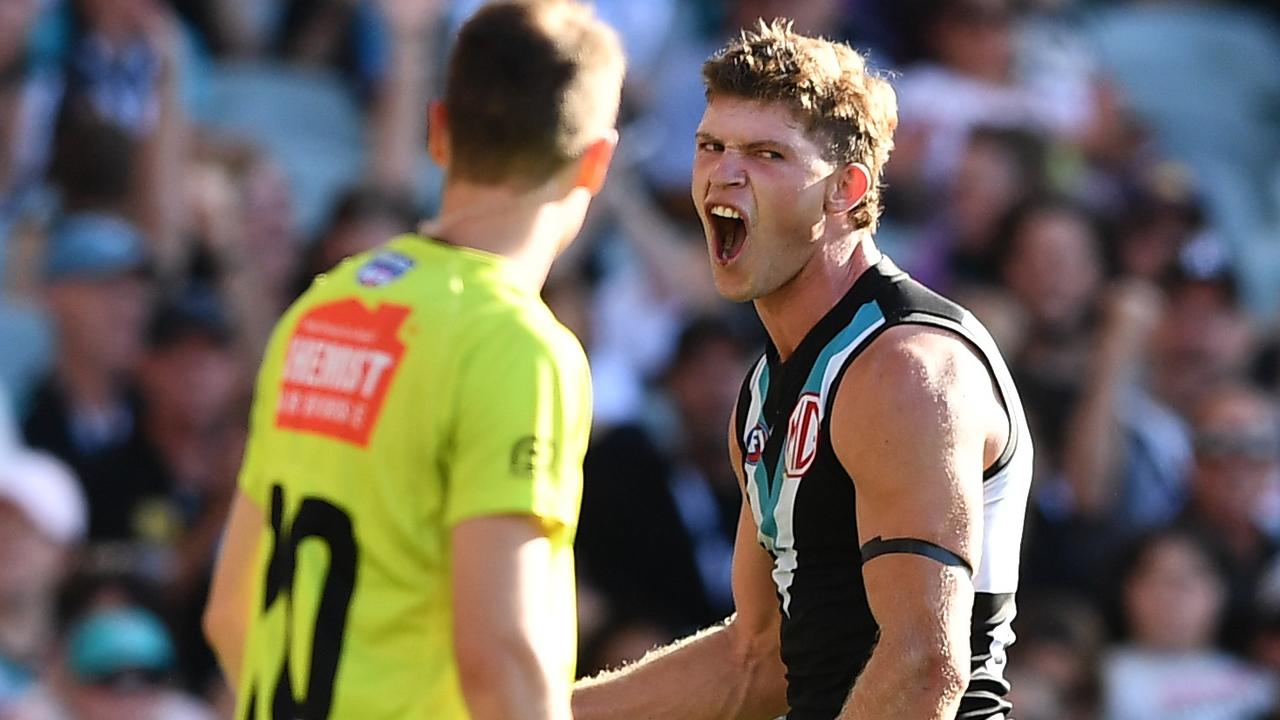 AFL 2023: Port Adelaide coach Ken Hinkley on Mitch Georgiades future ...