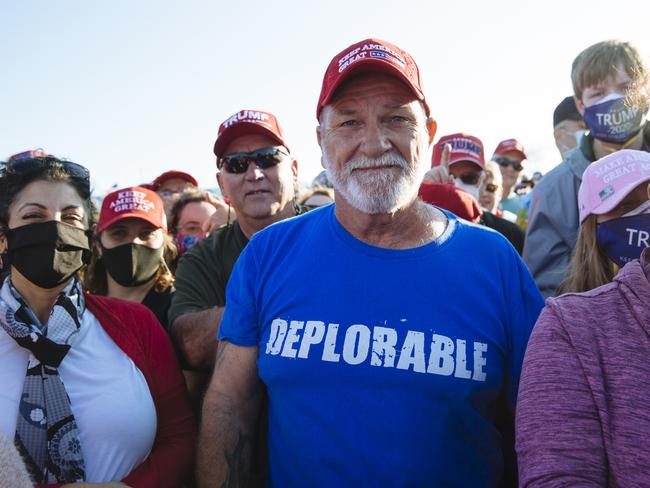 Scott Sutton, 59, among the crowd in Hickory, North Carolina. Picture: Angus Mordant