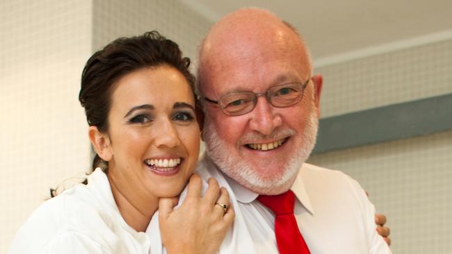 The Australian's health editor Natasha Robinson with her father David, who died of prostate cancer.