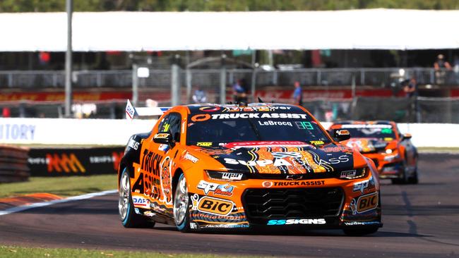 In an Australian first, Supercars fans will get to witness the full fleet of their favourite race cars cruise the streets of Darwin before they hit the Hidden Valley Raceway. Picture: Supplied.