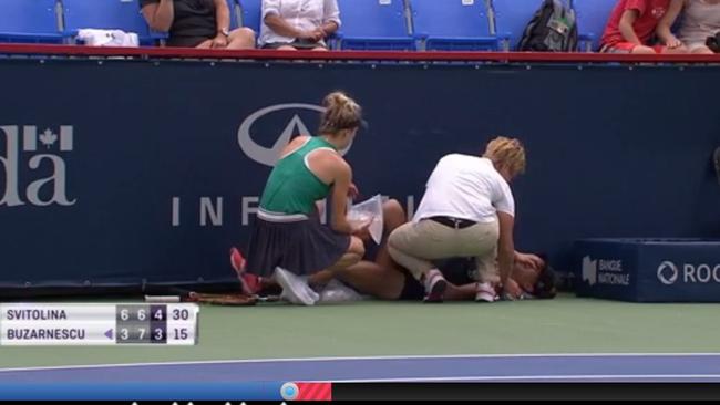 Mihaela Buzarnescu suffered a cruel injury.