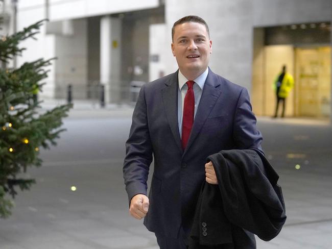 British Health Secretary Wes Streeting. Picture: Stefan Rousseau