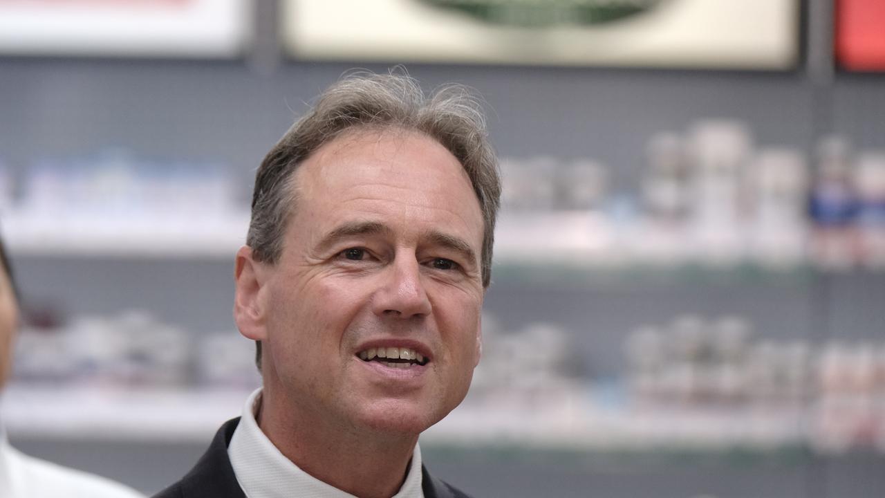 Health Minister Greg Hunt said the Moderna announcement was an investment in Australia’s future. Picture: NCA NewsWire / Luis Enrique Ascui