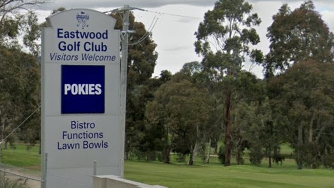 Two men allegedly tried to steal an ATM from the Eastwood Golf Club. Photo: Google Maps