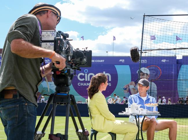 World number seven tennis player Alex de Minaur of Australia, at Queen's Club, London. Picture: Jacquelin Magnay.