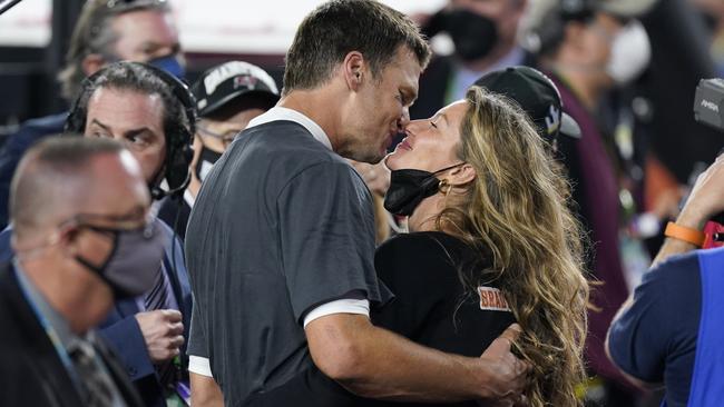 Tom Brady with Gisele Bundchen. (AP Photo/Mark Humphrey)