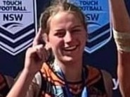 Demi Owens of Orange Thunder Touch Football for the Junior State Cup. Photo: Contributed