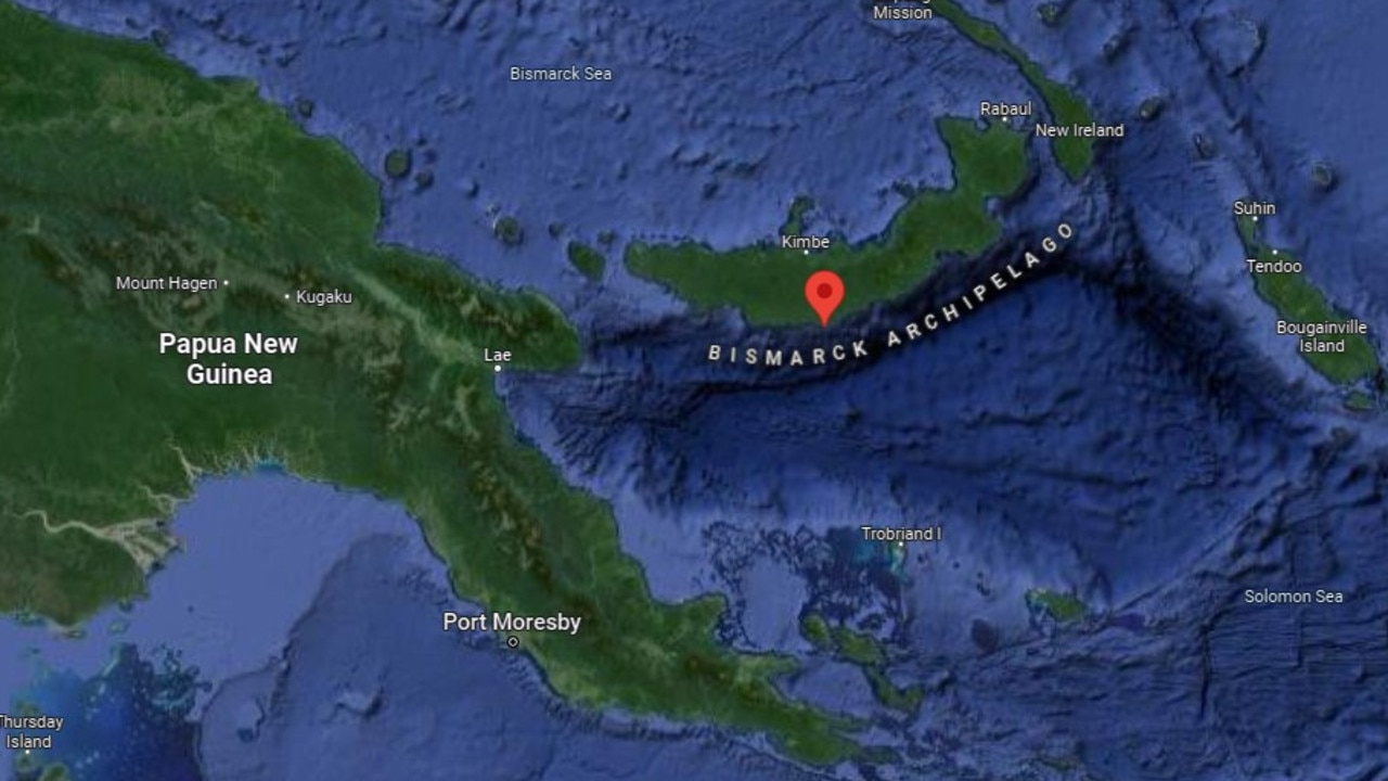 The location of Gasmata in PNG. Picture: Google Maps