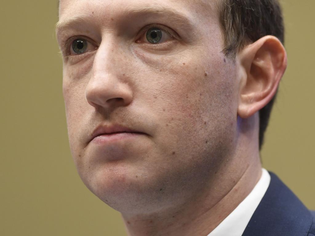 M Zuckerberg testifies during a US House Committee on Energy and Commerce hearing about Facebook on Capitol Hill in Washington, DC, April 11, 2018. Picture: AFP