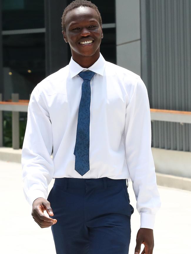 Anas Musa leaves Brisbane Magistrates Court. Picture: Jono Searle