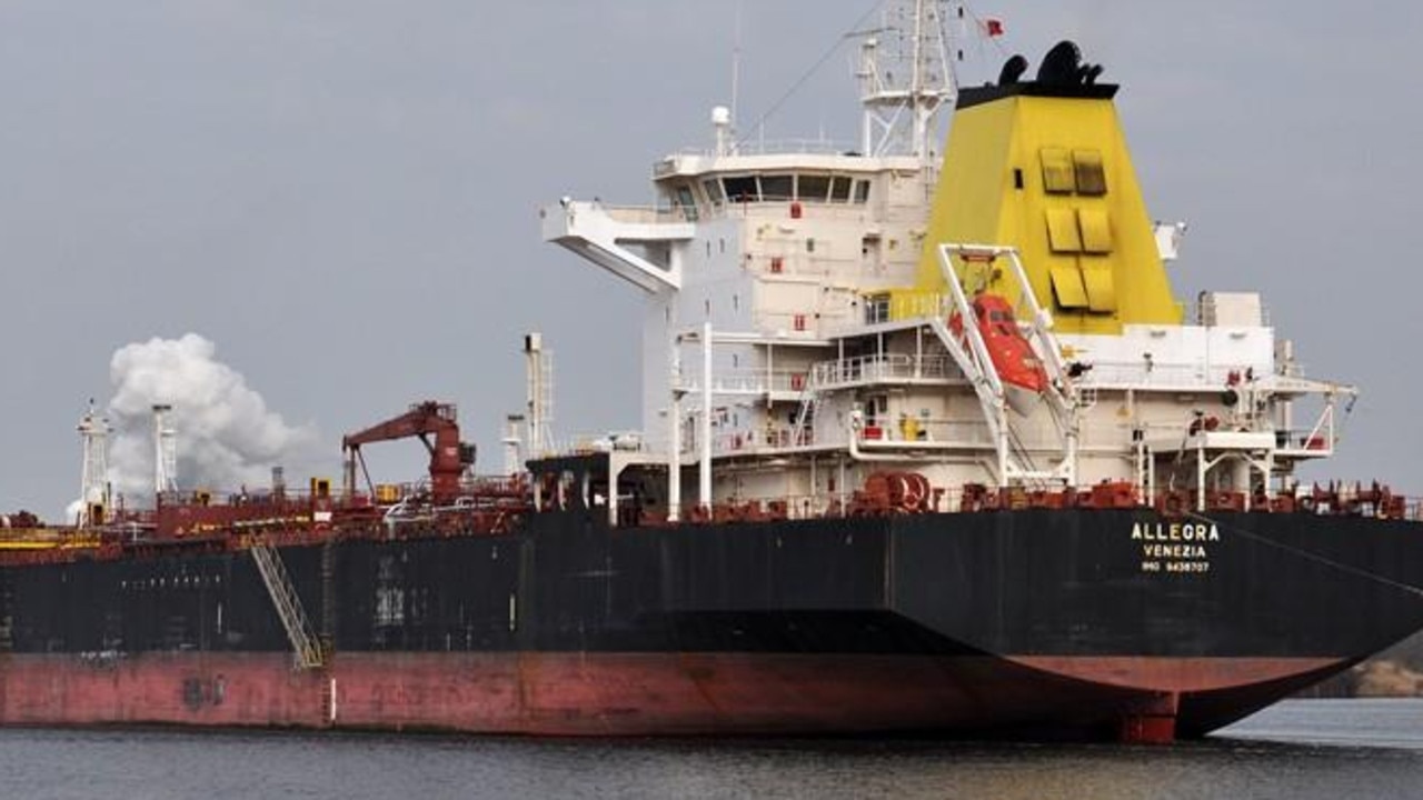 The Allegra remains docked in Kwinana in Perth’s south.