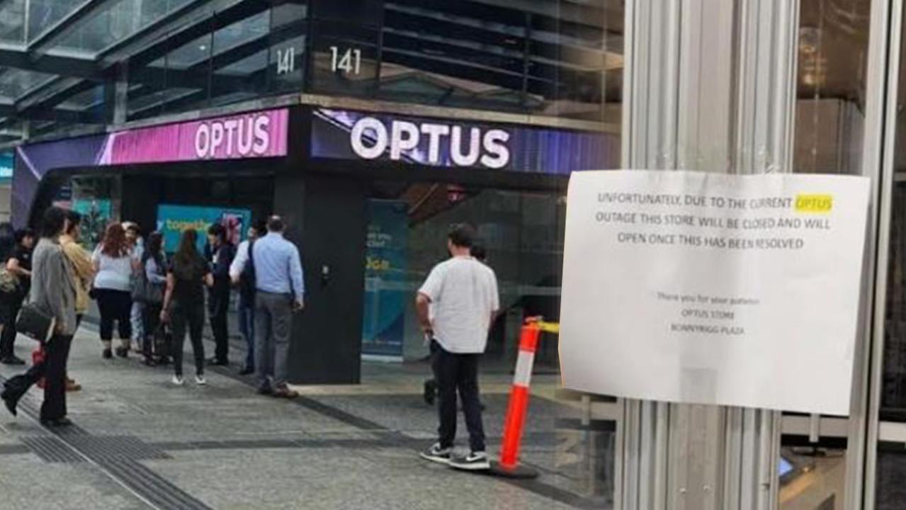 Optus stores across the country are shutting their doors, as they are besieged by angry customers.