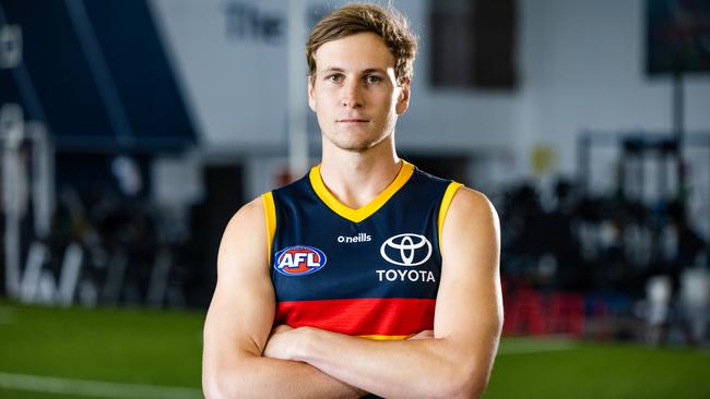 Dawson joined the club in exchange for Melbourne’s 2022 first-round pick. Picture: Harrison Mielke