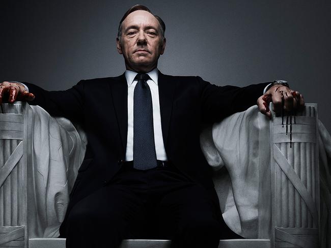 Netflix’s leading drama ... House of Cards, starring Kevin Spacey, is licenced by Foxtel and shown on the Showcase channel in Australia.