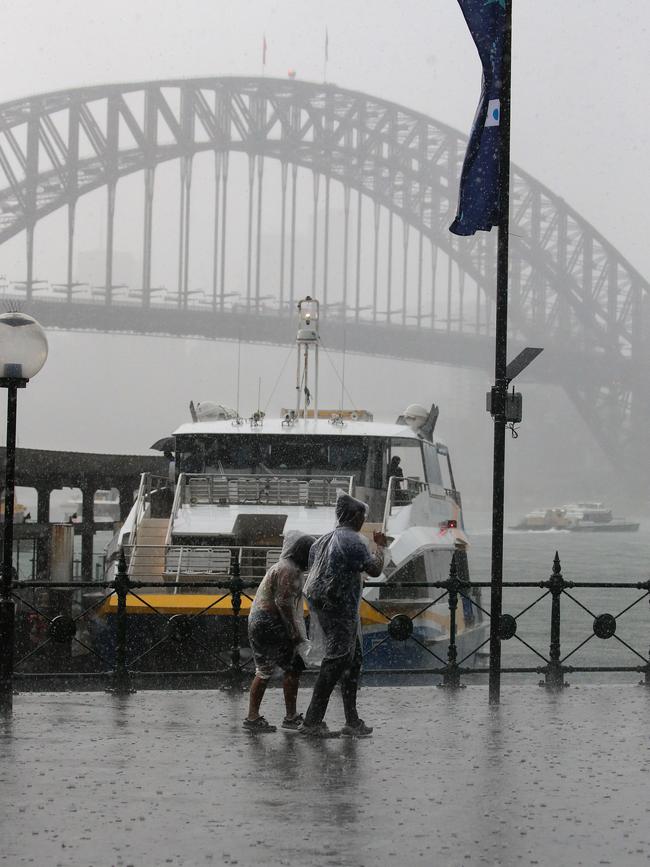 A view of people seen running to take cover in Circular Quay in Sydney. Photo by: NCA Newswire/ Gaye Gerard