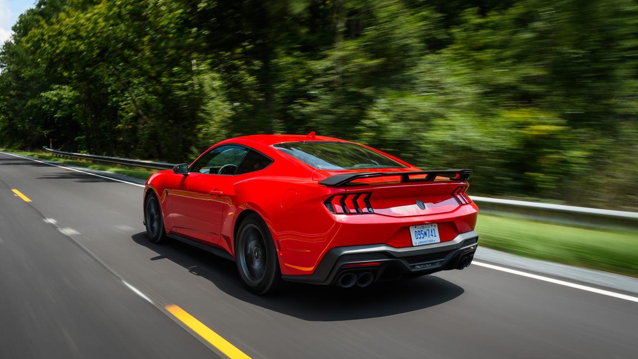 The Mustang GT’s V8 engine will make about 362kW of power.