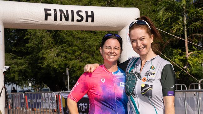 Shannon Tanner and Susannah Burris were at the NTRS Top End Gran Fondo 2023, Darwin. Picture: Pema Tamang Pakhrin