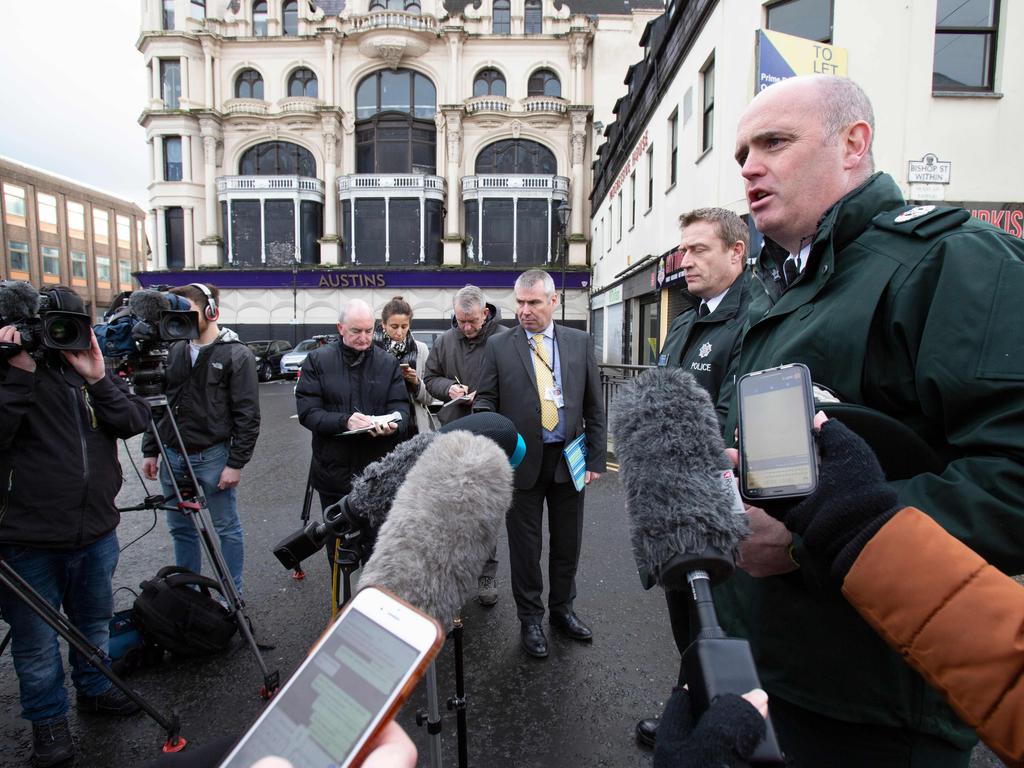 Assistant Chief Constable Mark Hamilton said two people have been arrested in connection with the attack. Picture: AFP