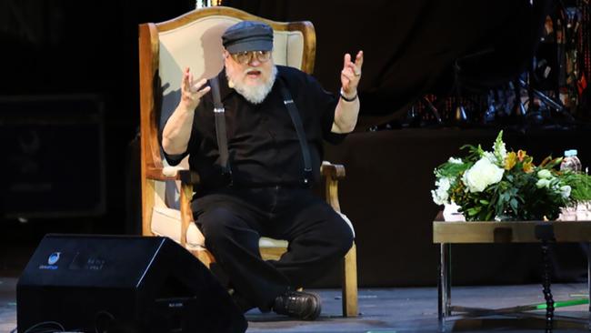 George RR Martin at the Guadalajara International Book Fair.