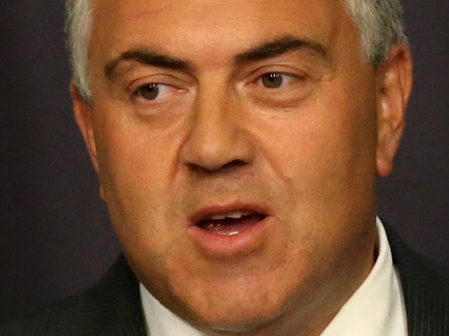 Treasurer Joe Hockey fronts the media at a press conference at Parliament House in Canberra today following the Reserve Bank's interest rate cut.