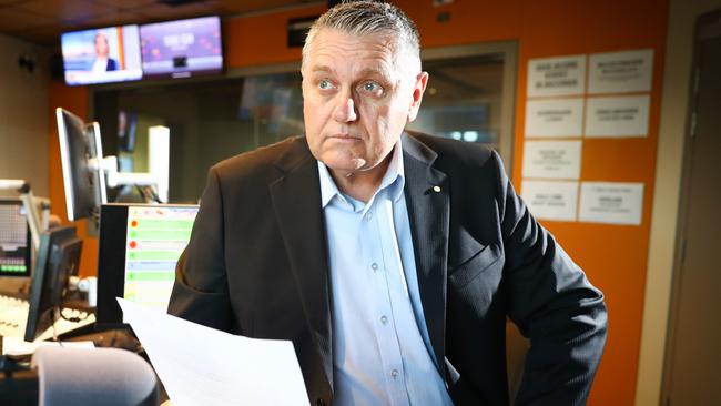 Macquarie Radio host Ray Hadley. Picture: Renee Nowytarger