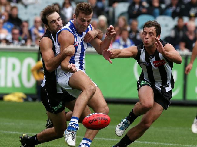 North’s Luke McDonald has been a key cog in his team’s defence. Picture: Wayne Ludbey