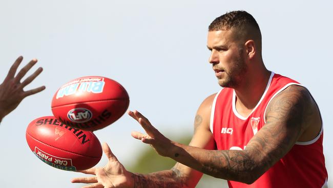 Lance Franklin has upped his workload. Pic: Getty Images