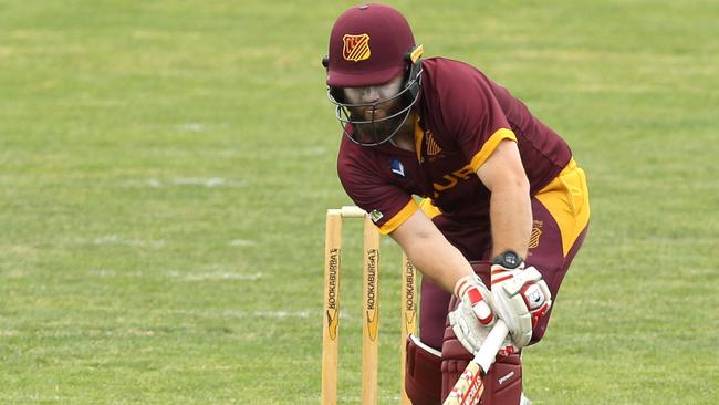 Aaron Shellie batting for Coburg. Picture: Stuart Milligan