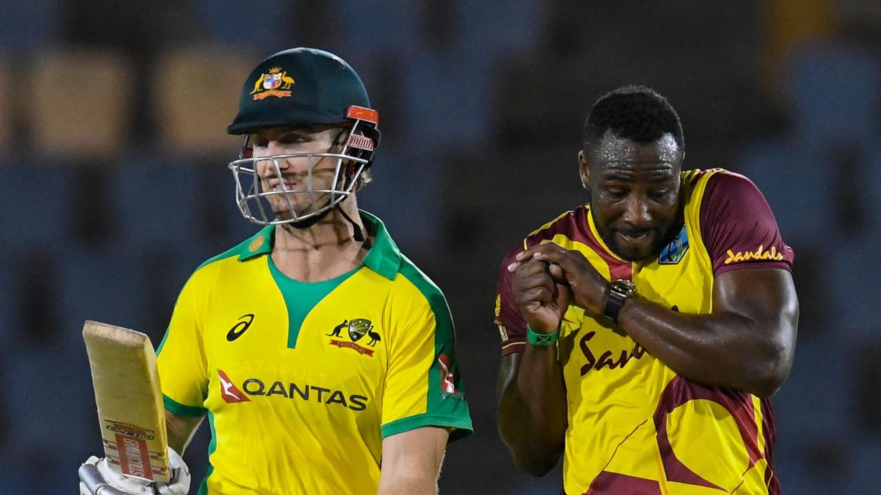 Australia has been lashed for their massive collapse in the opening T20 against the West Indies. Photo: AFP