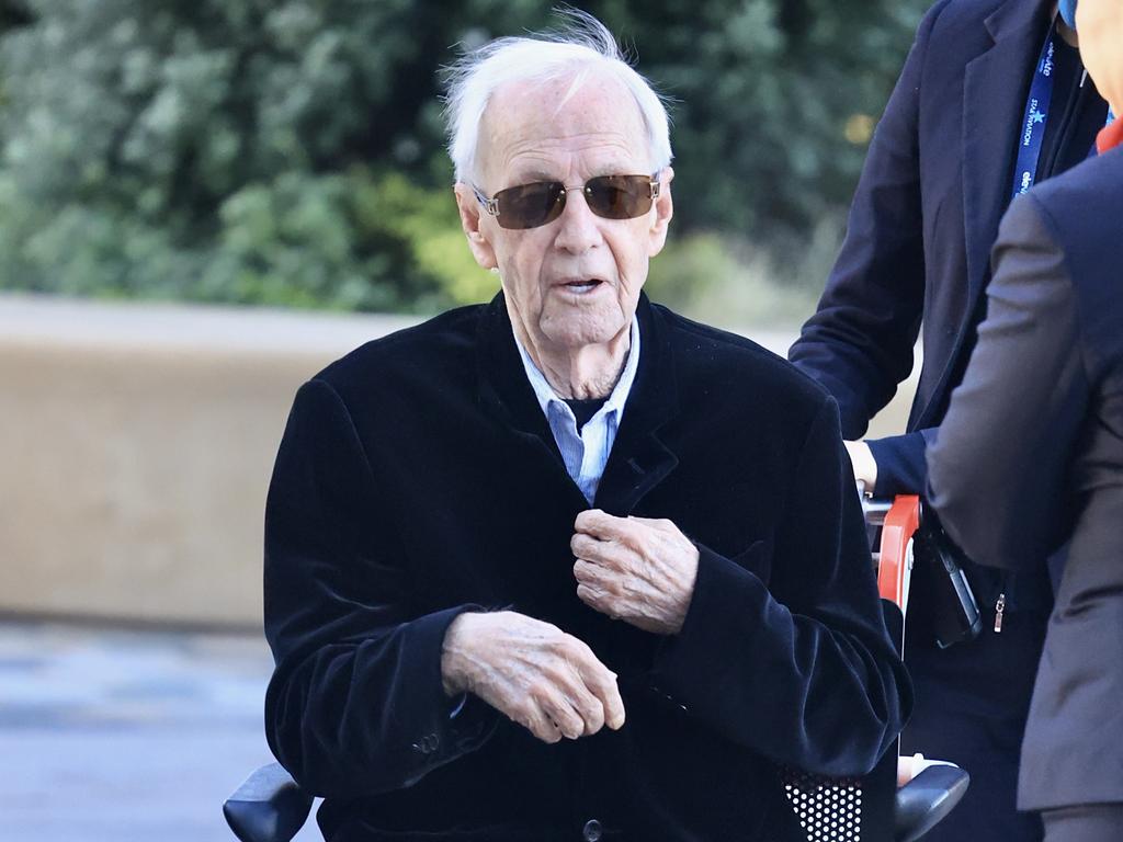 Paul Hogan after arriving in Sydney.