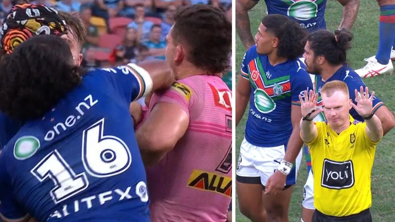 NRL 2023: Warriors rookie sin binned over Nathan Cleary ‘jumper punch ...