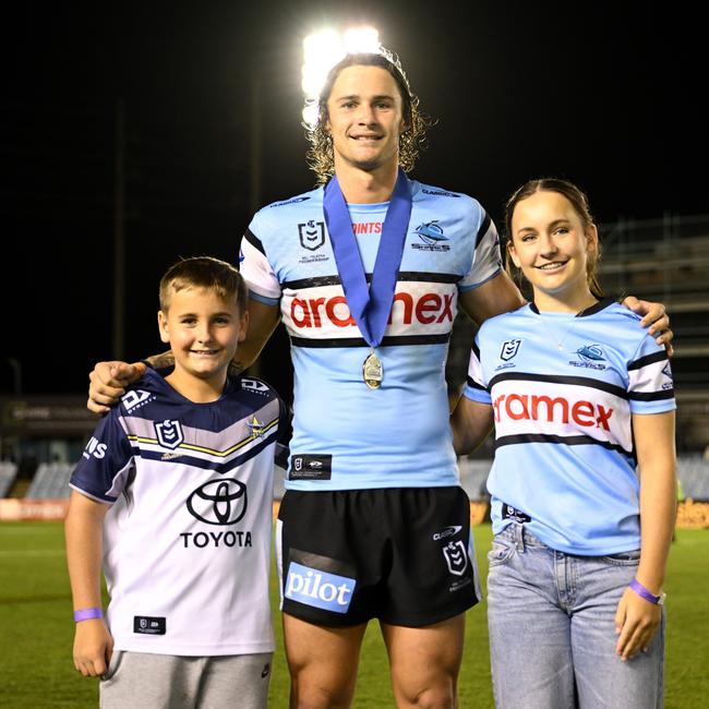 (L-R) Jed, Green, Nicho Hynes and Emerson Green. Picture: NRL Photos