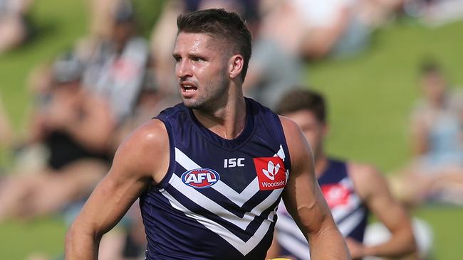 Ross Lyon says Jesse Hogan has not been suspended by Fremantle. 