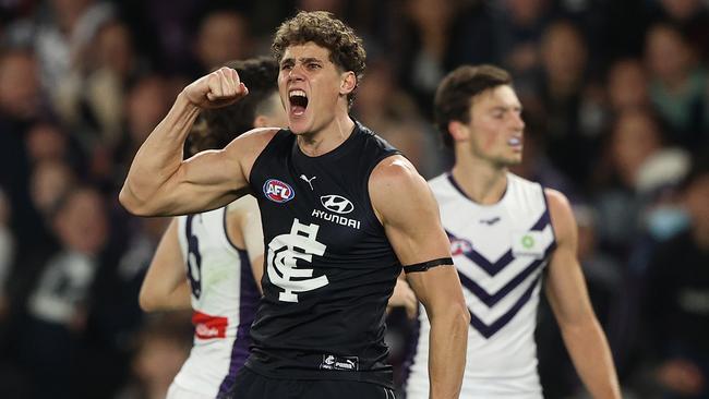 Charlie Curnow is among Carlton’s list of A-graders. Picture: Robert Cianflone/Getty Images