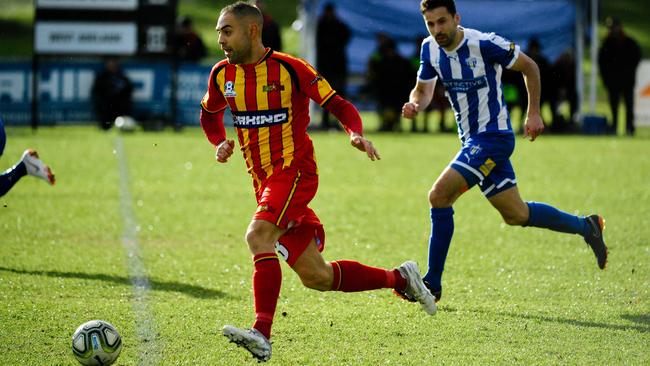 Christian Esposito’s MetroStars will face fellow top flight side Para Hills in the FFA Cup SA round-of-16. Picture: AAP Image/Morgan Sette