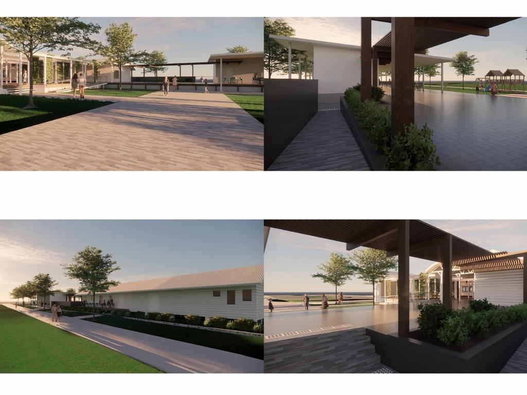 There would be landscaping, parks and pedestrian pathways throughout the precinct. Renders: Tim English Design