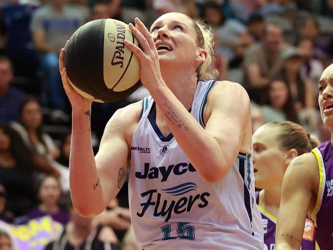 Lauren Jackson has the Boomers on her mind but can’t help but wonder if her fitness will allow her to go on in the WNBL next season. Picture: Getty Images