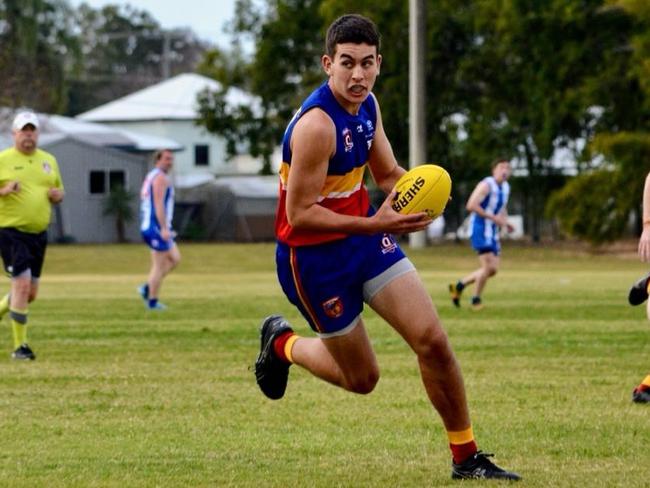 Gladstone Suns under-17 Aussie rules player Ashton Dale. Photo: Rachel Steele