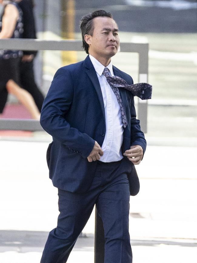 James Worra Bake at the Brisbane District Court. He has been charged with sexual assault and digital rape.