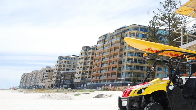 Apartments overlook Glenelg beach. Picture Nat Thompson