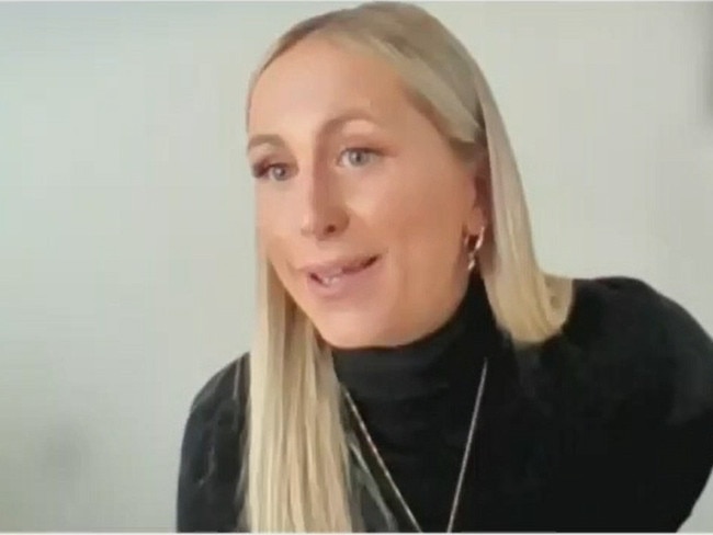 Elle Schreiber was a staffer for Adem Somyurek. Picture: IBAC video link