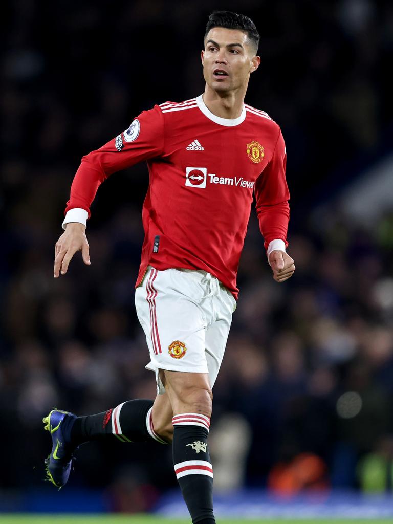 Cristiano Ronaldo of Manchester United. Photo by Marc Atkins/Getty Images