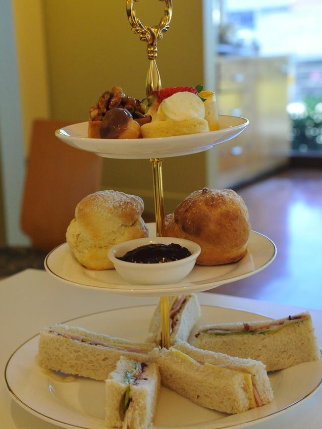 High tea at David Jones in Castle Towers. Picture: Stacey Roberts