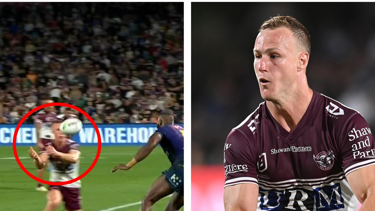 Daly Cherry-Evans was controversially called for a forward pass.