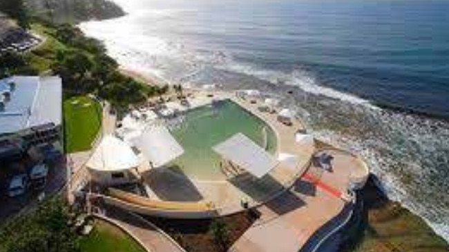 An example of an ocean pool at Kings Beach on the Sunshine Coast.