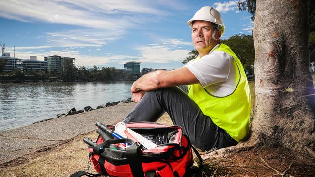 Former Brisbane Boys’ College rowing coach David Bellamy. Picture: Nigel Hallett