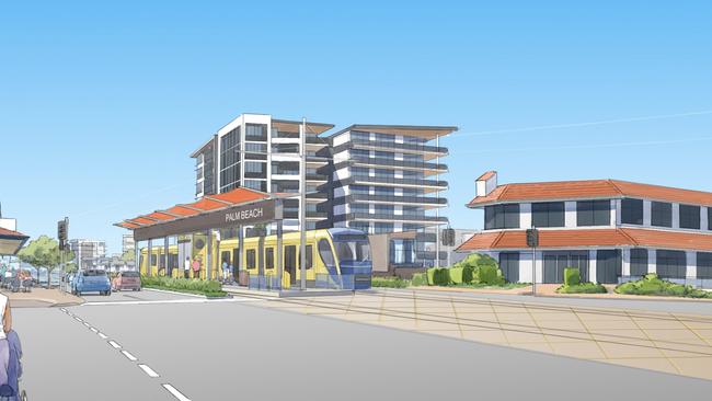 The light rail is heading to Palm Beach after Burleigh Picture: Supplied