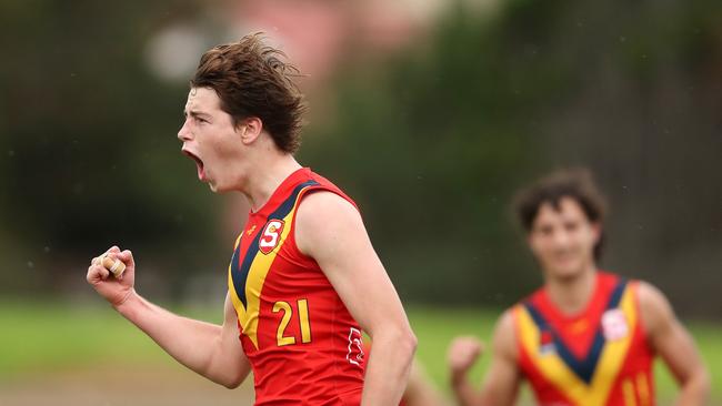 Mattaes Phillipou topped the SuperCoach charts in a standout display. Picture: Sarah Reed/AFL Photos via Getty Images