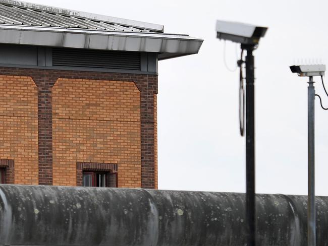 Belmarsh prison is seen behind its walls in south East London. Picture: AFP