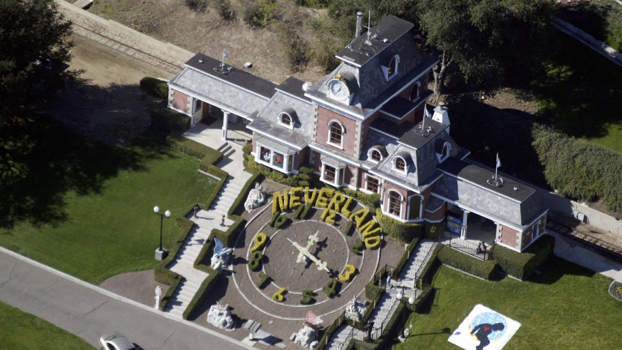 The property had a train station modelled after Disneyland. Picture: Frazer Harrison/Getty Images 